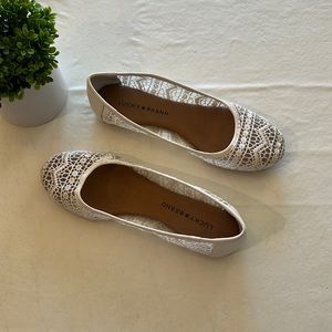 Lucky size 7 slip ons shoes